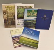 Collection of English Golf Club Centenary/History Golf Books from the 1890s onwards mostly signed (