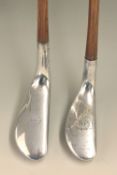 2x Fine Standard Golf Co Mills long nose alloy putters – “L” model with good hosel and straight face