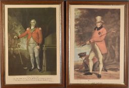 Pair of Famous Colour Golf Prints – Henry Callender Esq by L F Abbott and John Taylor by Sir Henry