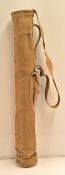 Good war time webbing pencil golf club bag - c/w ball pocket - some slight wear round the top