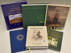 Collection of Scottish Centenary/History Golf Books from the 1700s onwards one signed (6) - Robin K.