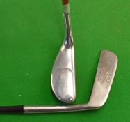 2x Henry Cotton coated steel shafted putters – Standard Golf Co polished alloy mallet head with