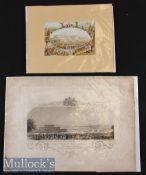 The Crystal Palace Exhibition 1851 Engraving A very beautiful large panoramic view of the Crystal