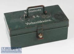 German Third Reich Period Scarce Luftschutz G4 Vehicle First Aid Box with almost all original period