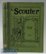 The Scouter 1934 Official bound volume of that years Scout magazines each with photographs, articles