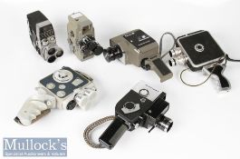 Selection of vintage Cine/Movie cameras to include Crown 8 model EE501 with case, Fujica Zoom 8 plus