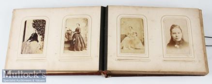 Album of Carte de Visite and Cabinet Cards c. Victorian / early 20th century, mostly portraits