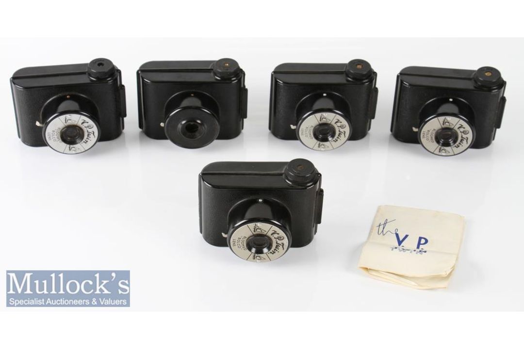 5x VP Twin bakelite Snapshot Cameras miniature sized includes 2x cases