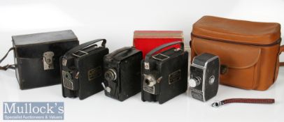 Vintage cine cameras to include Paillard Bolex L8 8mm with Yvar 1:2.8 f=12.5mm together with 2x
