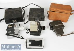 Various vintage cine/movie cameras including Agfa CK17 Super 8 Microflex 100 with maker’s case,