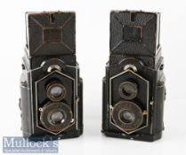 2x Zeiss Ikon Ikoflex TLR cameras both with Novar-Anastigmati 1:6,3 f=80mm (2)