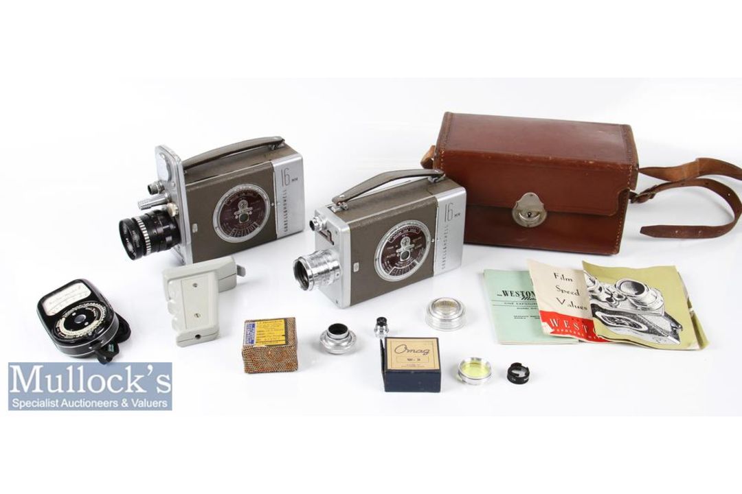 Bell & Howell 16mm Auto Load cine camera with Taylor & Hobson 1 inch f/1.9, Triple Anastigmat f=15mm
