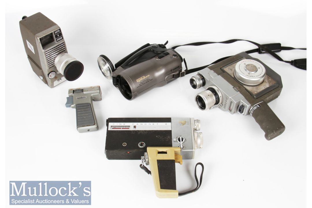 Selection of vintage Cine/Movie cameras to include Kyocera Yashica Samurai X3.0 with flash, action - Image 1 of 2