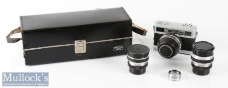 Carl Zeiss Werra Matic 35mm camera and lenses including Zeiss Tessar 2,8/50 Prestor RV, plus