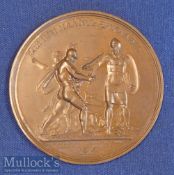 Russia - Invasion Of Russia “Napoleon Crosses The Niemen” 1812 Medallion Large impressive Bronze