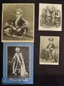 India – Selection of 19th century Original Engravings of Maharajas such as The Nizam of Hyderabad
