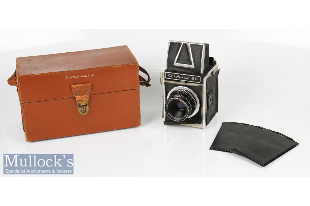 K.G Corfield 66 SLR camera 120 film, with Lumax 1:3.5/95mm plus plates in original box with leaflet - Image 1 of 3