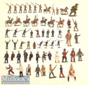 Assorted Metal / Lead figures includes military, servicemen, civilians etc, sizes 4-6cm approx. some