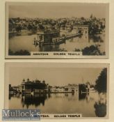 India - Original set of Real photo tobacco cards of the holiest Sikh shrine at Amritsar, Punjab.