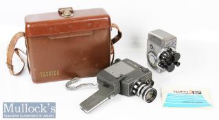 Yashica 8 EIII 8mm cine camera with yashinon 1:1.8 f=25mm, 1:1.8 f=6.5mm, and 1:1.8 f=10mm lenses