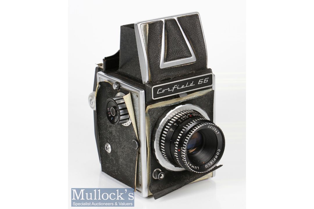 K.G Corfield 66 SLR camera 120 film, with Lumax 1:3.5/95mm plus plates in original box with leaflet - Image 2 of 3