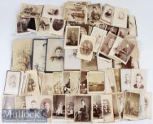 Large Collection of Victorian and Later Cabinet Cards mostly of smaller sized format with