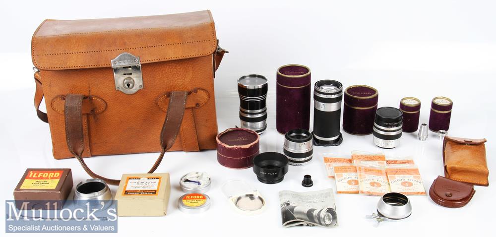 Corfield ‘Periflex’ Camera Lenses to include Tele-Lumax 3,5/135, Lumar 1:4/100, Retro-Lumax 1:3,5/