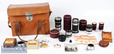 Corfield ‘Periflex’ Camera Lenses to include Tele-Lumax 3,5/135, Lumar 1:4/100, Retro-Lumax 1:3,5/