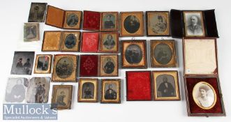 Selection of Victorian Ambrotype, Tintype and other Photographs of various types and subjects incl
