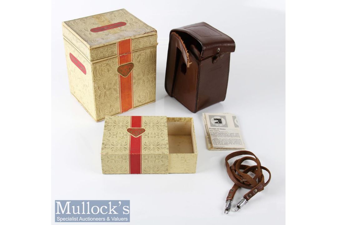 Rolleiflex Magic leather every ready case and original maker’s boxes leather case with damage o/w