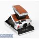 Polaroid SX-70 land camera with original leather grip inserts appears with some signs of wear, signs - Image 2 of 3