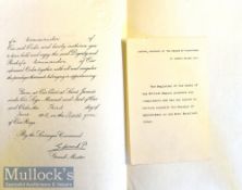 Edward VIII Autograph - on Original CBE Commander of the Order of the British Empire Warrant of