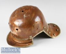 Prussian Garde du Corps Tombak Parade Helmet Shell with white metal edging and boss’, lining