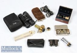 Microscope lenses in C Zeiss Jena case one marked Analysator C Zeiss, plus 2x W. Watson & Sons