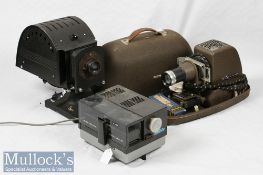 Aldis slide projector 35mm slides hand operated with case and film strip attachment 100mm f/3.2