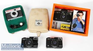 Agfa Rapid-Modell camera with Isinar 1:8 lens and demonstrator booklet in box, together with Agfa