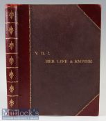 Queen Victoria – VRI Her Life and Empire Book 1901 Harmsworth, London, illustrated, quarter