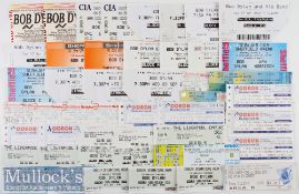 Large Selection of Bob Dylan Concert Ticket Stubs such as NEC 10 Oct 87, 11 Oct 87, 12 Oct 87, 7 Jun