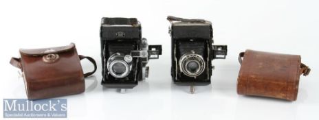 2x Zeiss Ikon Folding cameras including Novar 1:3,5 f=75mm, plus Zeiss Ikon Telma with Novar 1:4,5