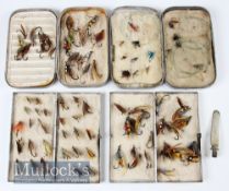 Hardy Bros Rod Butt Spear marked A49540 measures 8.5cm in total together with a selection of