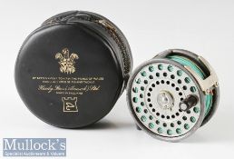 Hardy Bros England 3 3/8” Zenith wide drum alloy fly reel with smooth alloy foot, two screw heavy