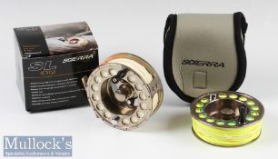 Scierra SL 10/12 Fly Reel and Spare Spool (2) having ventilated spool, counterweight with rear