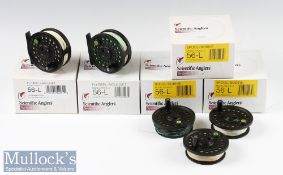 Collection of Scientific Anglers System 2 Reels and Spools (5) incl 2x 56L 3” reels with