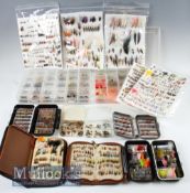 Large Quantity of Assorted Modern Fishing Flies incl assorted wet and dry flies with a small