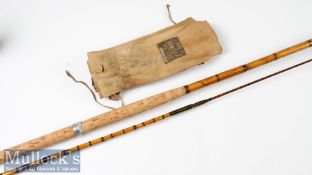 Roach Rod: In the style of Hardy “The 1927 Match Roach” whole cane spliced split cane rod – 9ft