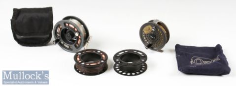 Greys GRX #7/8 Fly Reel and Spools with counter balance and rear tension adjust, runs smooth with