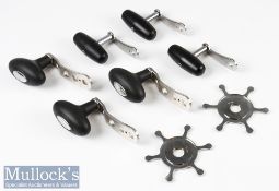 Penn Big Game Multiplier Reel Handles (6) all unused with 2 chromed heavy duty star wheels