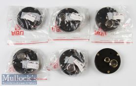 Abu Ambassadeur Black Colour 7000 Size Side Plates (6) part 19776 in packaging