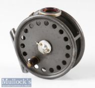 Hardy Bros England 3 3/8” St George alloy fly reel with agate line guide, rim tensioner, alloy foot,