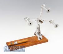 Folding table top line dryer with folding alloy frame and various holes to frame, with Hardy’s